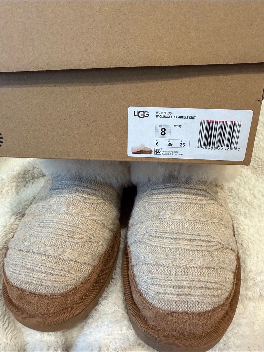 UGG Cluggette Cabelle Knit Slipper - Women's NEW IN BOX - Picture 7 of 12